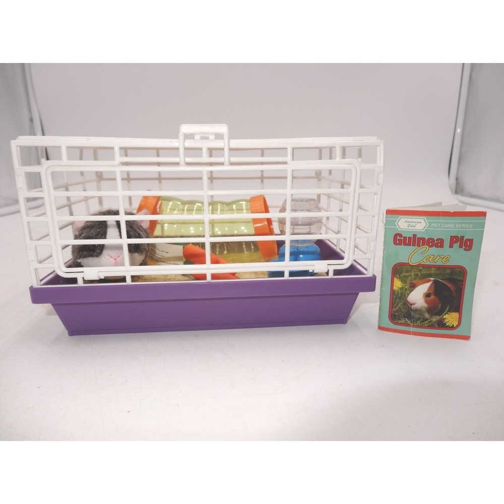 American‎ Girl Courtney Guinea Pig Care Set Pet Accessories Purple Cage